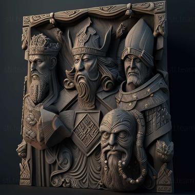 3D model Age of Castles Warlords game (STL)